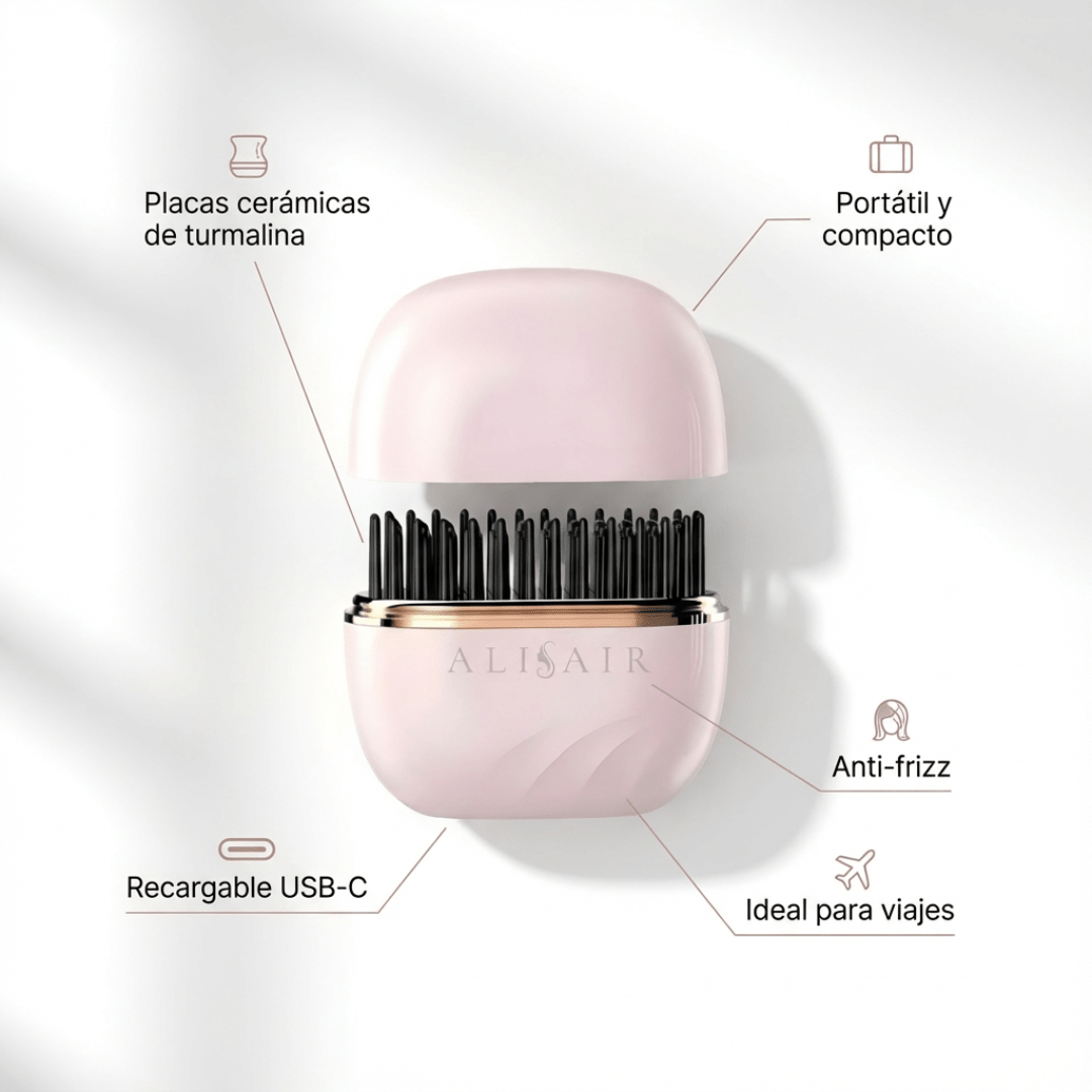 Mini Alisador Portátil (Rose Gold) mini alisador compacto para un alisado profesional – Alisair