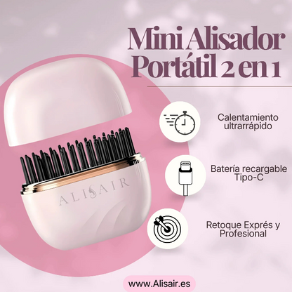 Mini Alisador Portátil (Premium Black) mini alisador compacto para un alisado profesional – Alisair