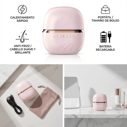Mini Alisador Portátil (Rose Gold) mini alisador compacto para un alisado profesional – Alisair