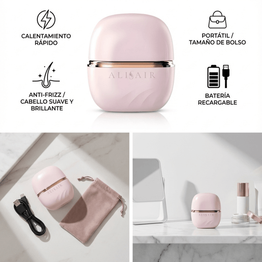 Mini Alisador Portátil (Rose Gold) mini alisador compacto para un alisado profesional – Alisair