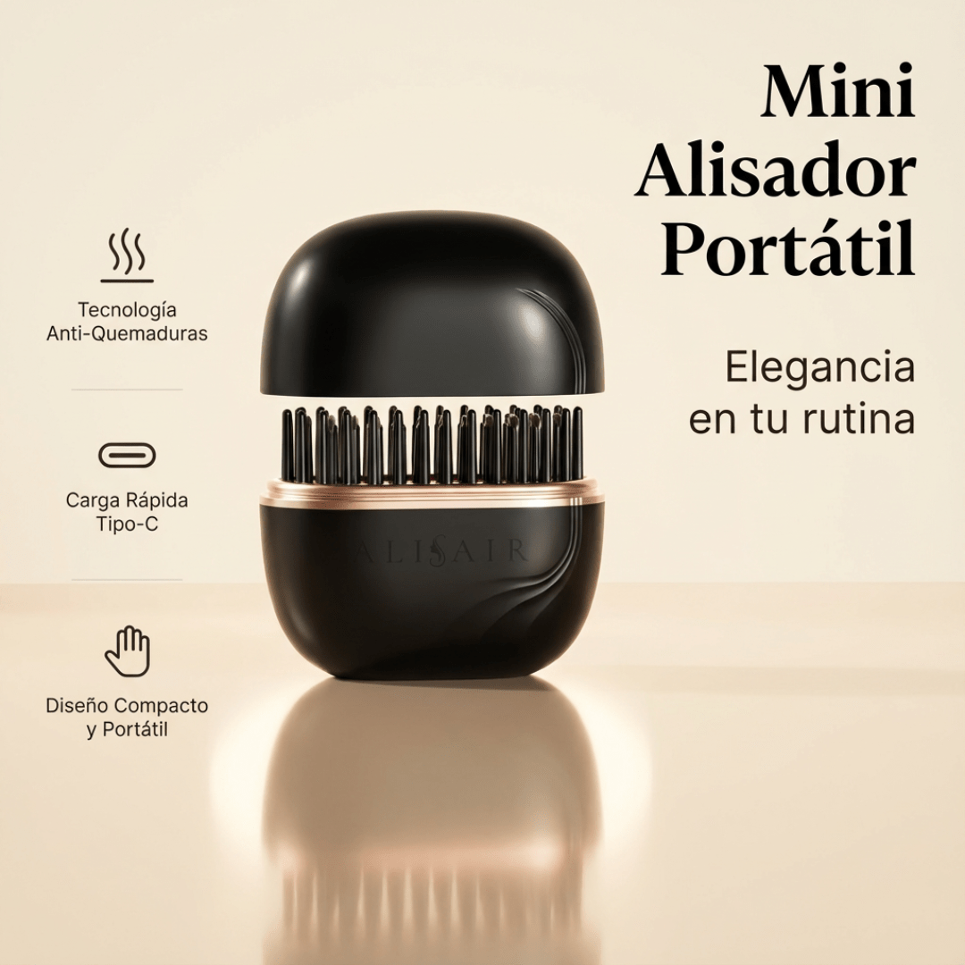 Mini Alisador Portátil (Rose Gold) mini alisador compacto para un alisado profesional – Alisair